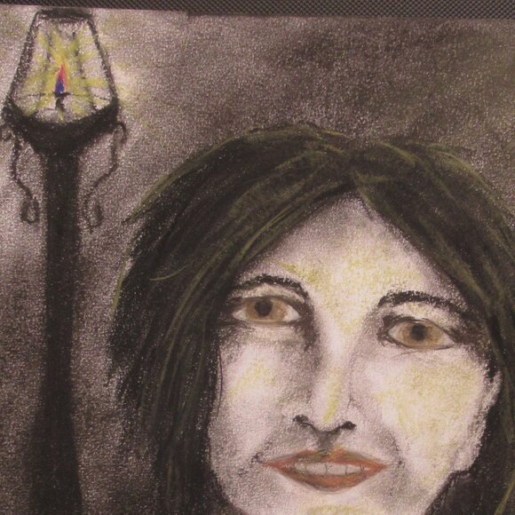 'Walking in the Light' Pastel Painting on Paper, Spiritual, Faith, Framed - Picture 2 of 7